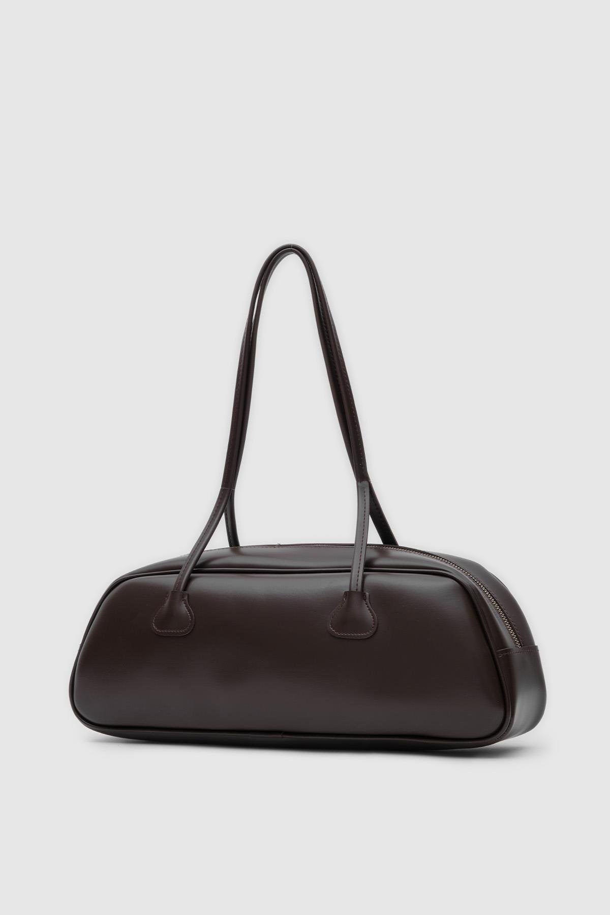 Sac baguette marron amer