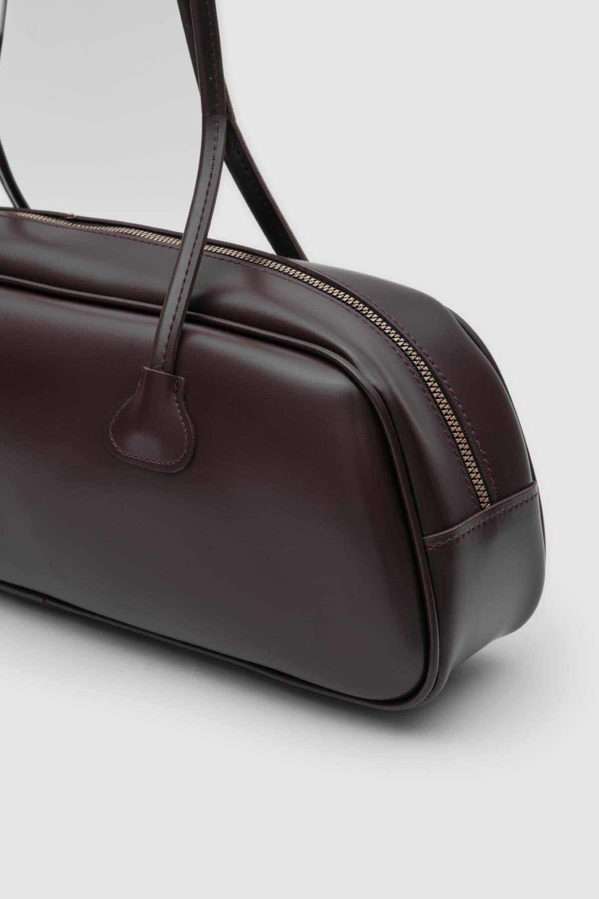 Sac baguette marron amer