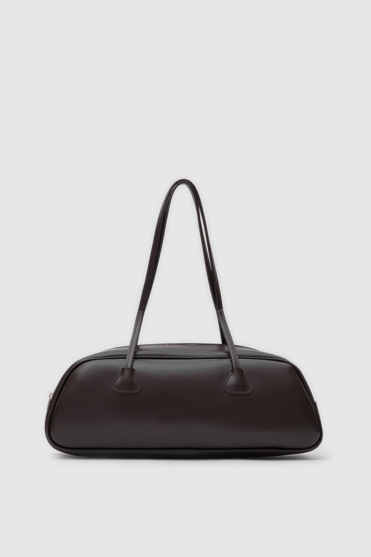 Sac baguette marron amer