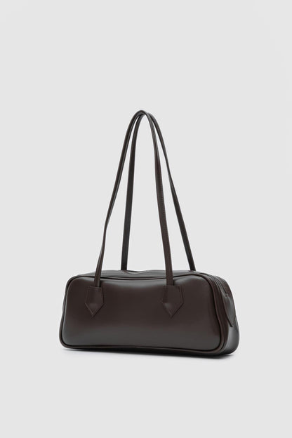Sac baguette marron amer