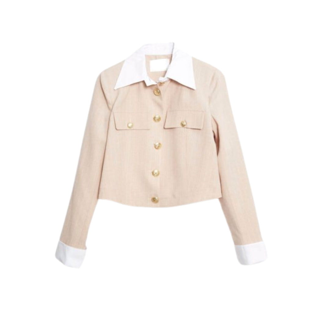 Veste DAVIA- Beige & Gris