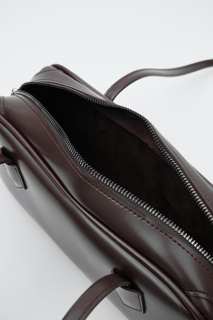 Sac baguette marron amer